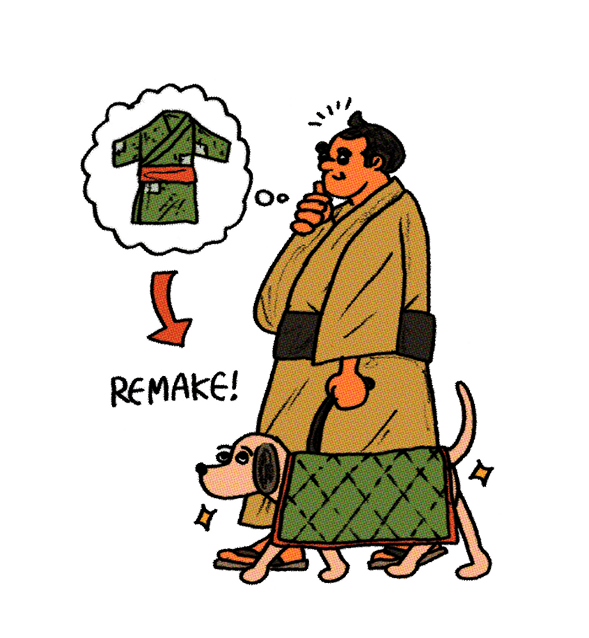 ペットの服にする